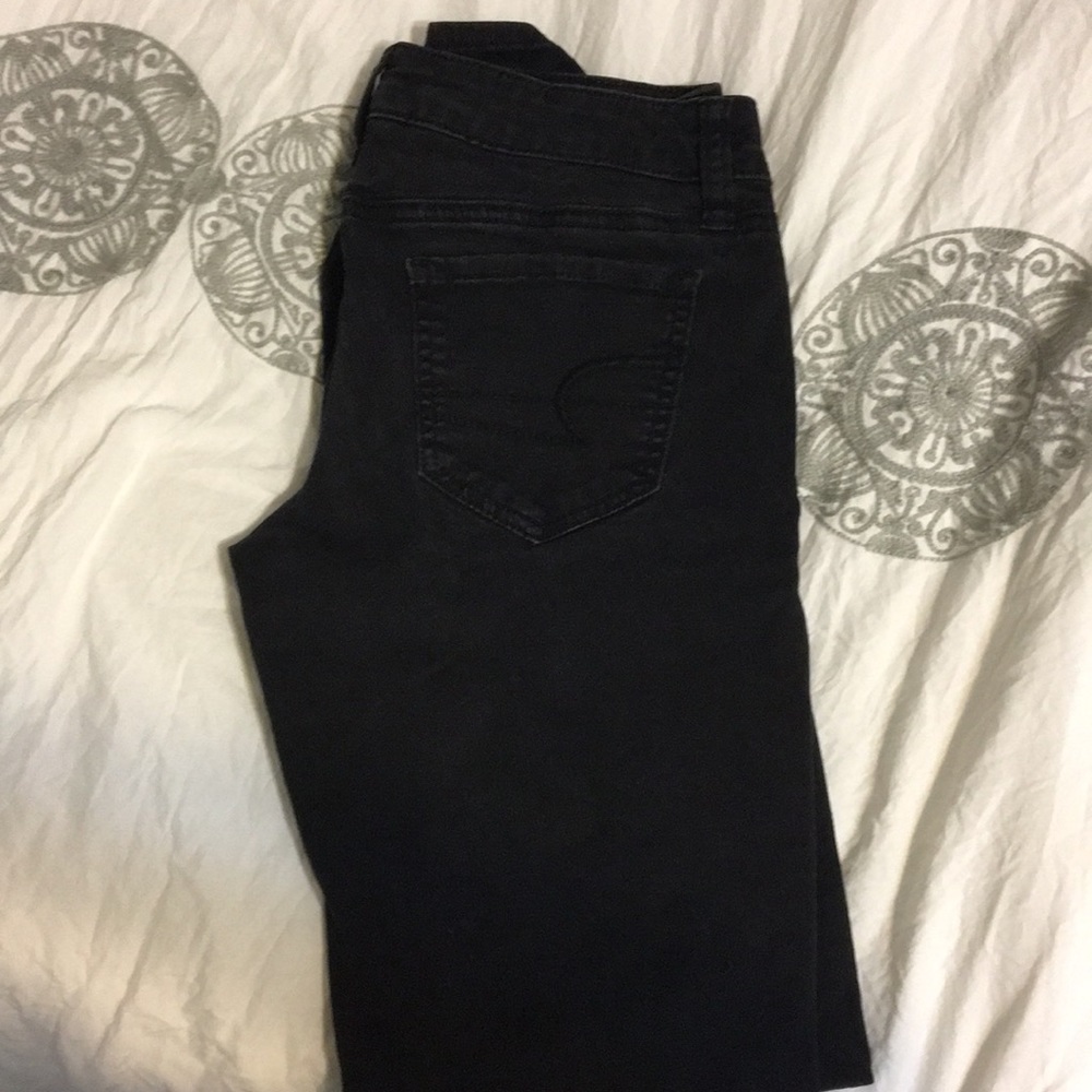 American eagle black skinny jeans size 00